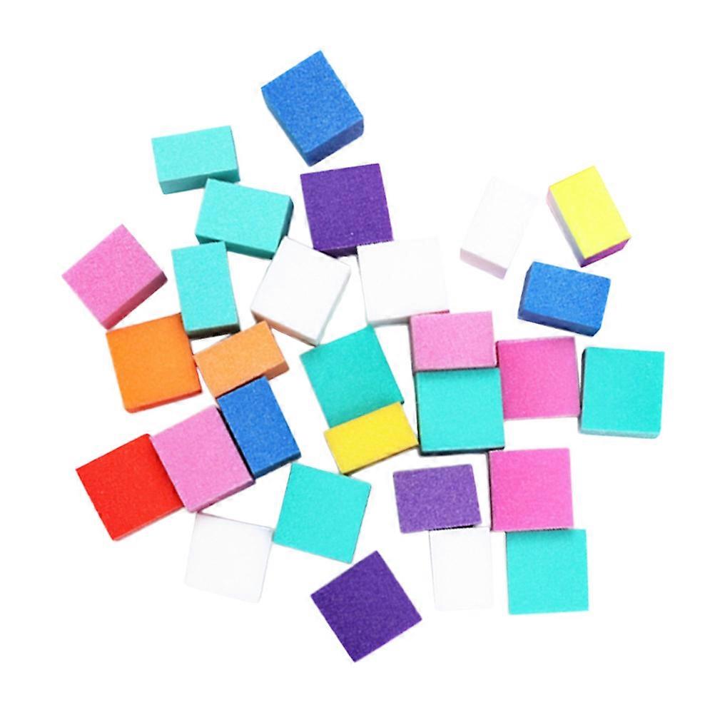1 Colorful Nail Sponge Block Files Nail Polisher For Gentle Buffing Shaping For Home Salon Use
