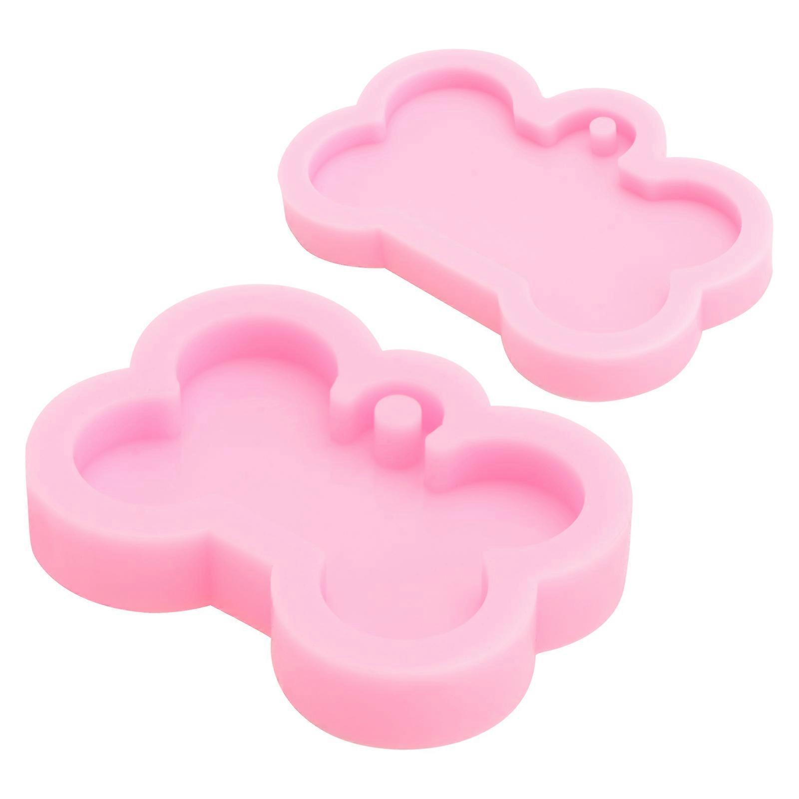 Dog Bones Shape Mould in Silicone for DIY Crafts and Baking 2 Pcs Rosy
