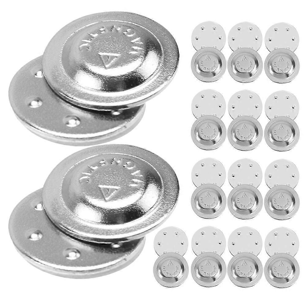 15Pairs Round Name Badge Holders For Business Users During Office Conferences Easy To Wear Without Damage