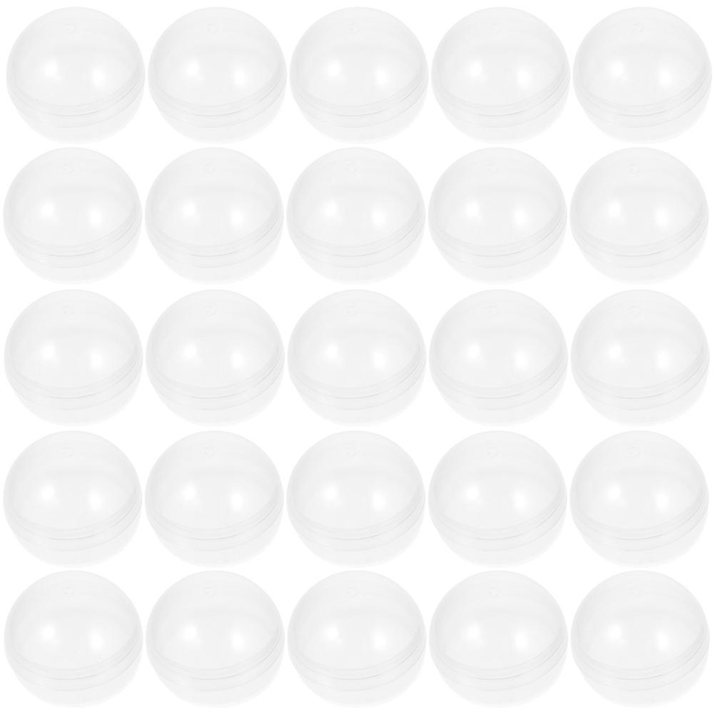 50pcs Durable Clear Plastic Capsules for Toy Storage Use Small Round Size Fits Vending Machines