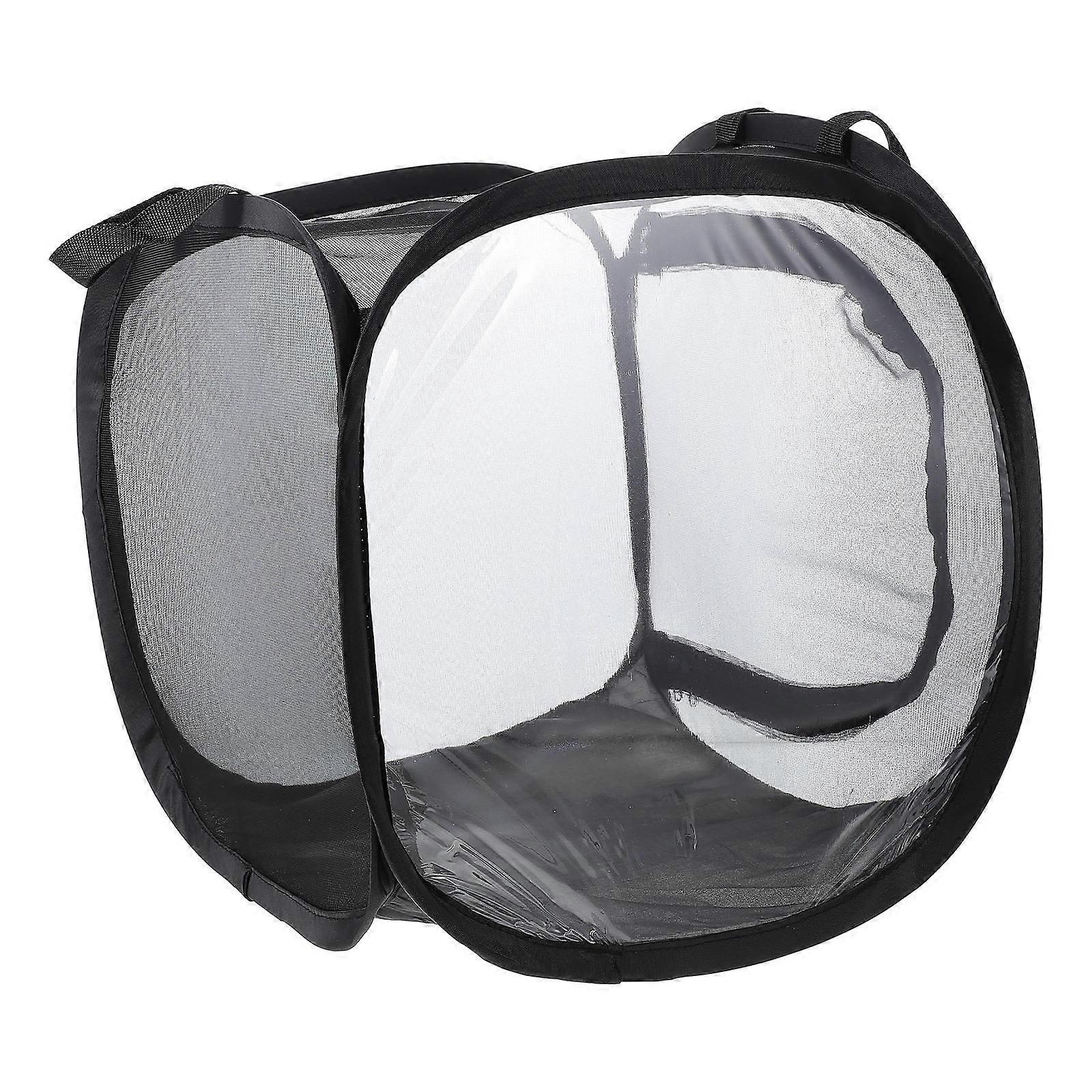 Observation Net Cage For Feeding Butterflies Black Stable Design Cage With Wide Opening For 1Pcs