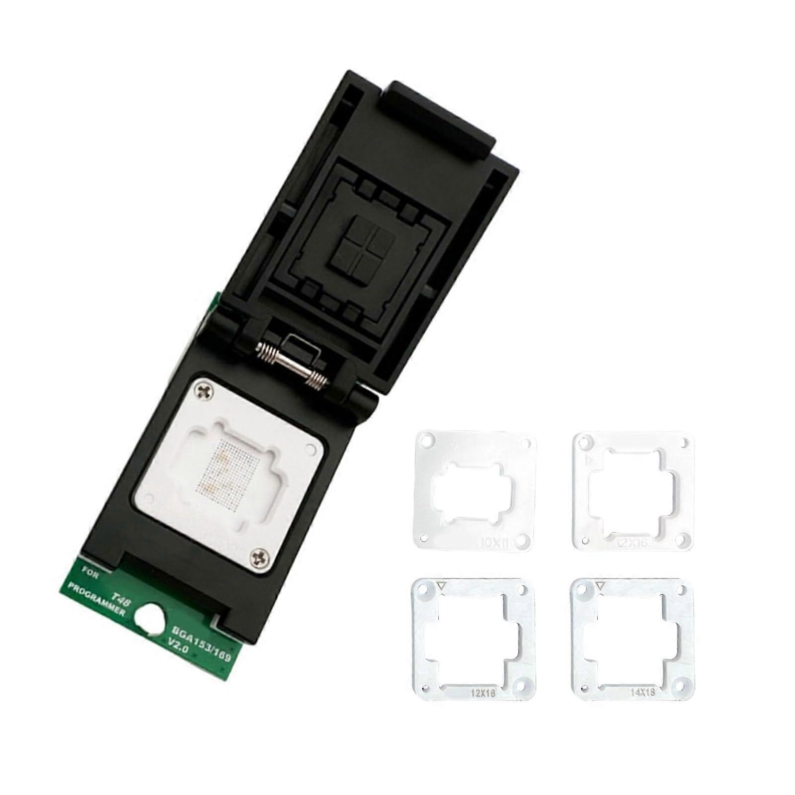 EMMC BGA153 BGA169 Adapter for T48 Programmer, Medium Size, Fast Chip Programming, Precise Shape Compatibility
