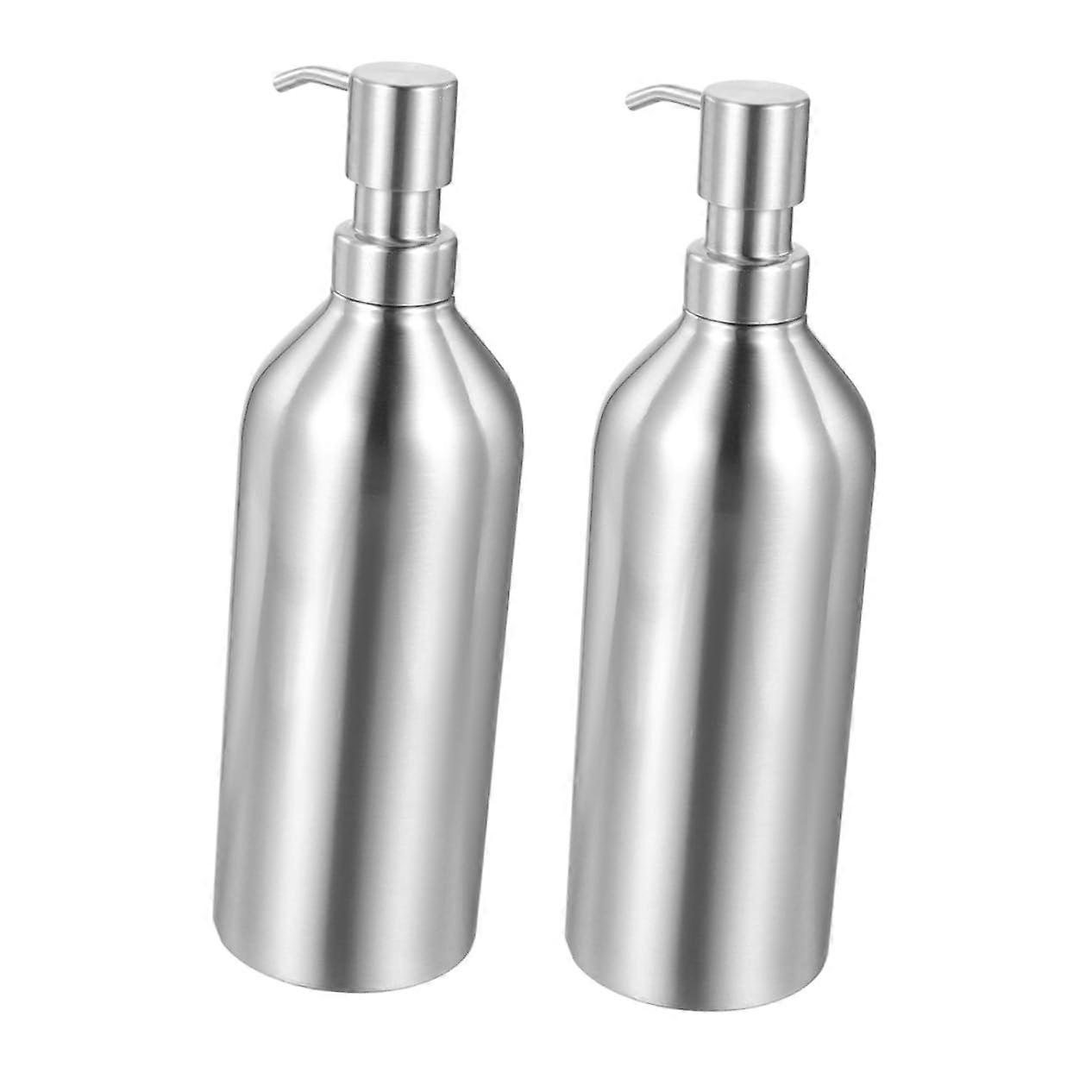 Pack of 2 Soap Dispenser with Pump Refillable Bottle for Liquid Soap Shampoo and Lotion for Kitchen and Bathroom Durable and Easy to Clean