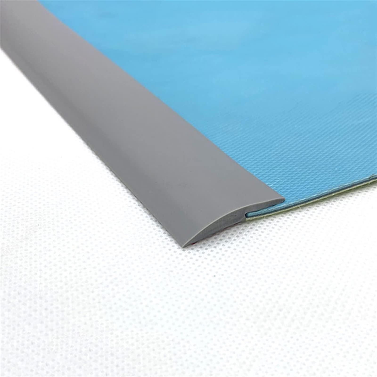 10/20Ft Floor Divider Strip - Self Adhesive Carpet Transition Strip Edging for Thresholds Under 15mm, Gray, 15mm x 10FT