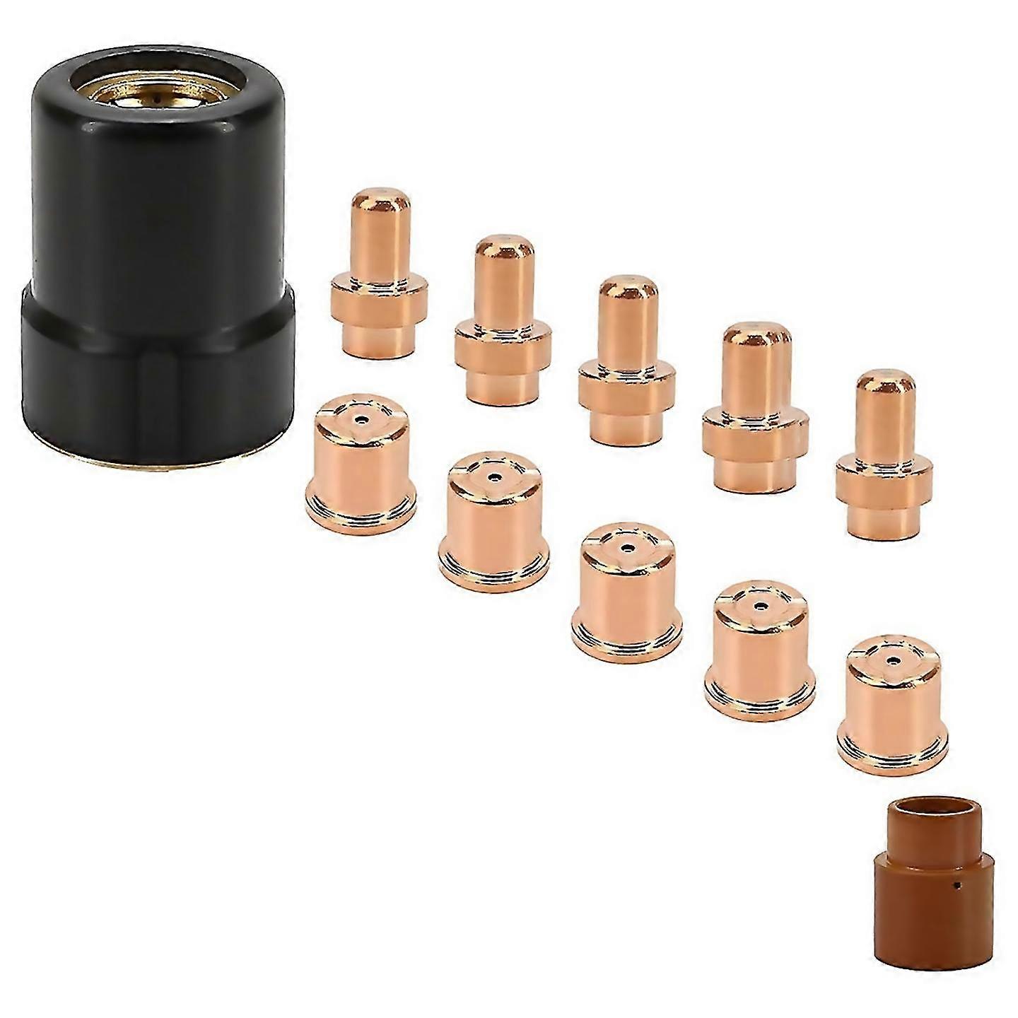 For 12pcs plasma electrode cutter tips kit cutting consumable compatible for versacut 40 cutter torc