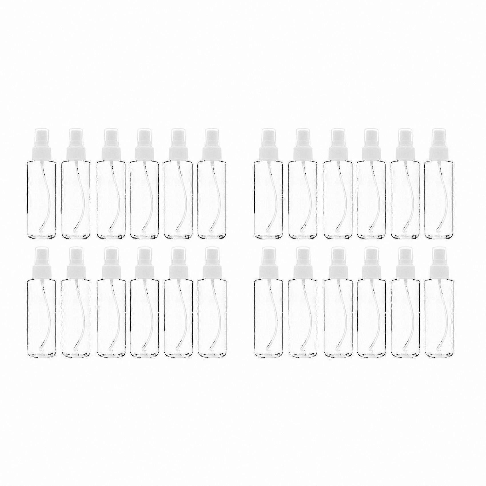 24-Pack Clear Spray Bottles with Fine Mist Pump, 120ml (4oz) Capacity for Versatile Use