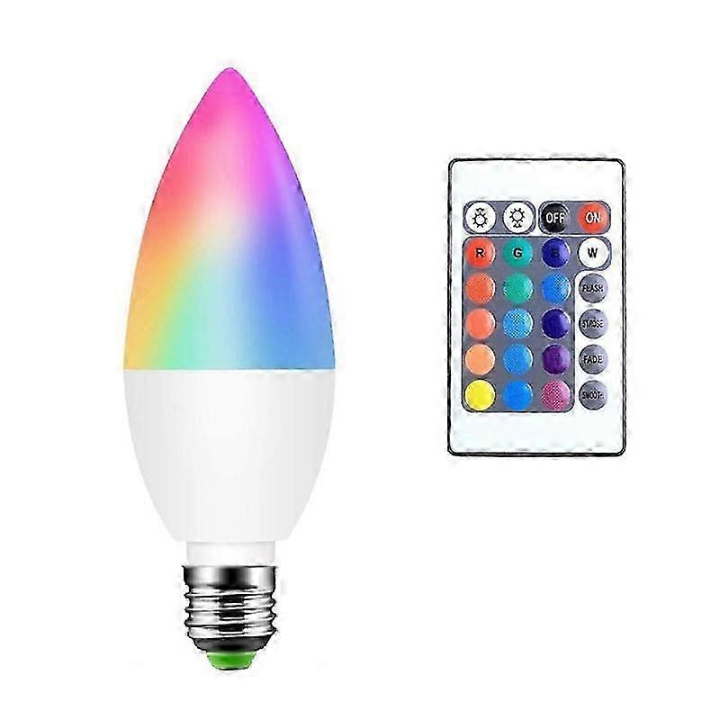 NEW RGB Led colouring material Smart Changing Light Bulb Remote E12/E14/E26/E27/B22 Indoor