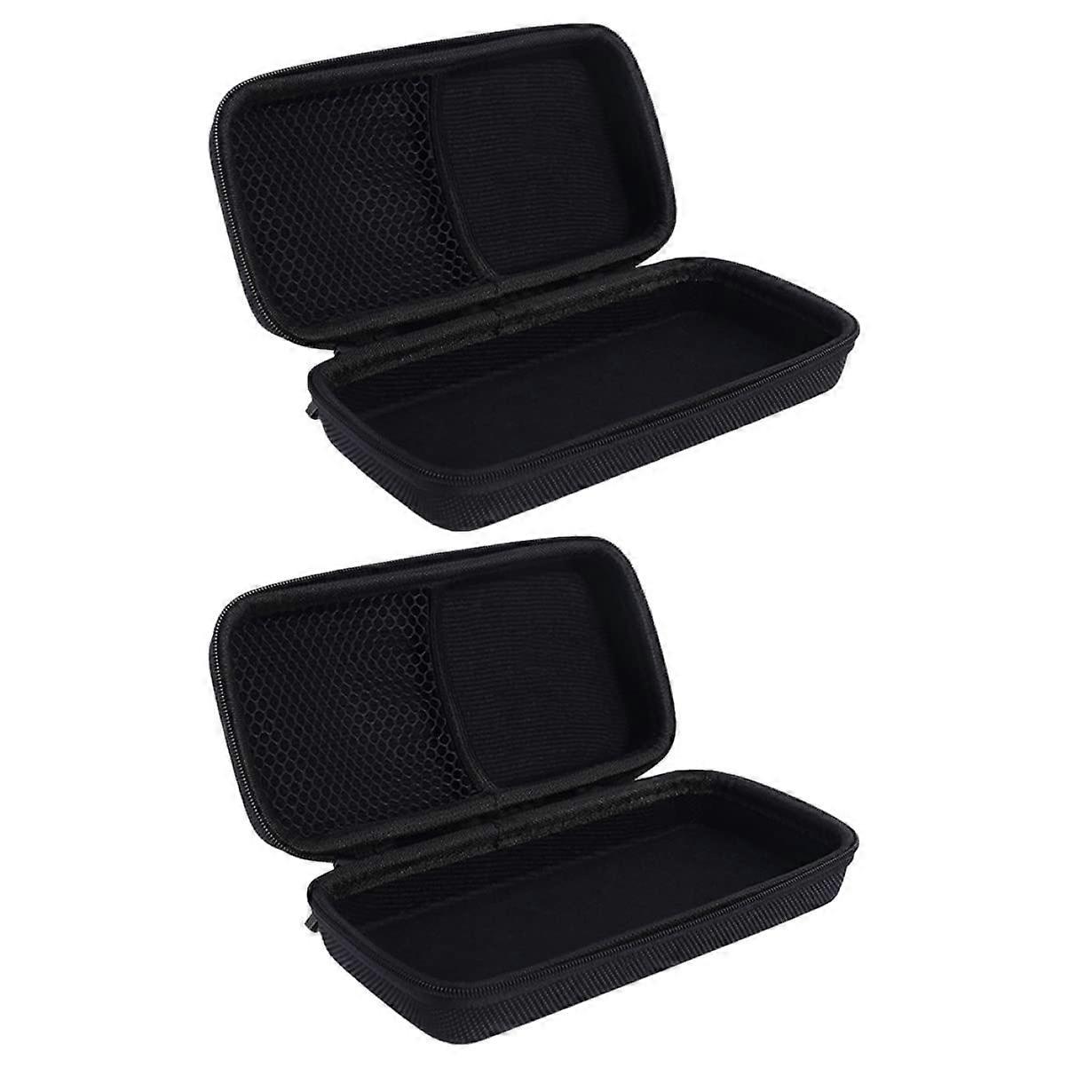 Microphone Storage Box EVA Material Portable Waterproof Shockproof Protective Case For Microphones & Accessories 2-Pack