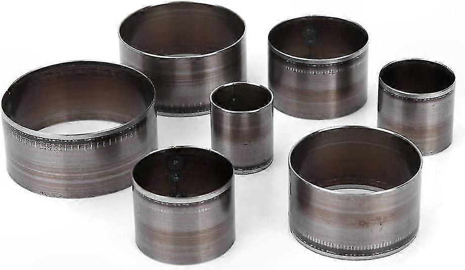7-Piece Circular Leather Punch Tool Set for Handcrafted Projects