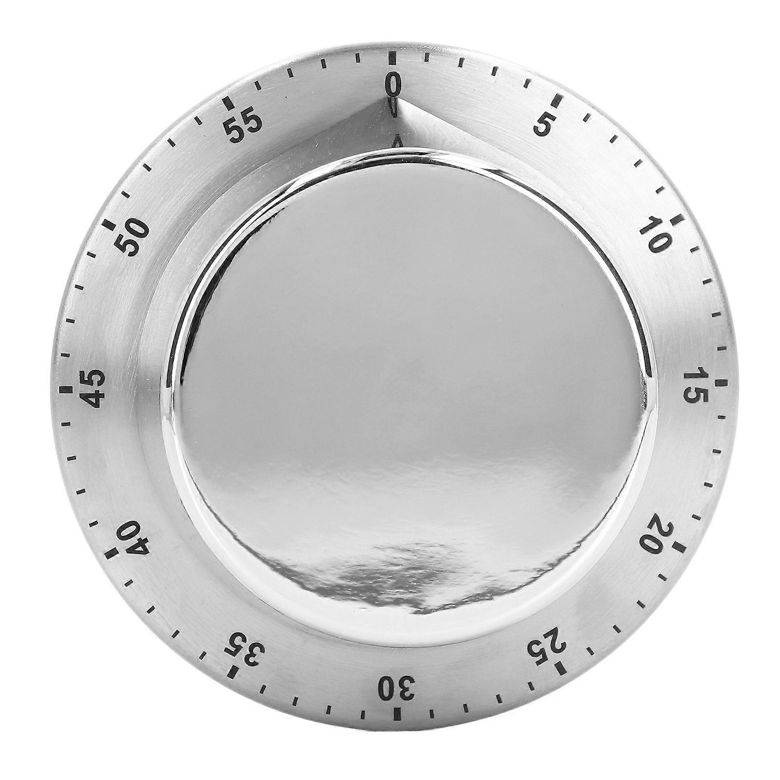 304 Stainless Steel Mechanical Kitchen Timer with Magnetic Suction for Chef Cooking