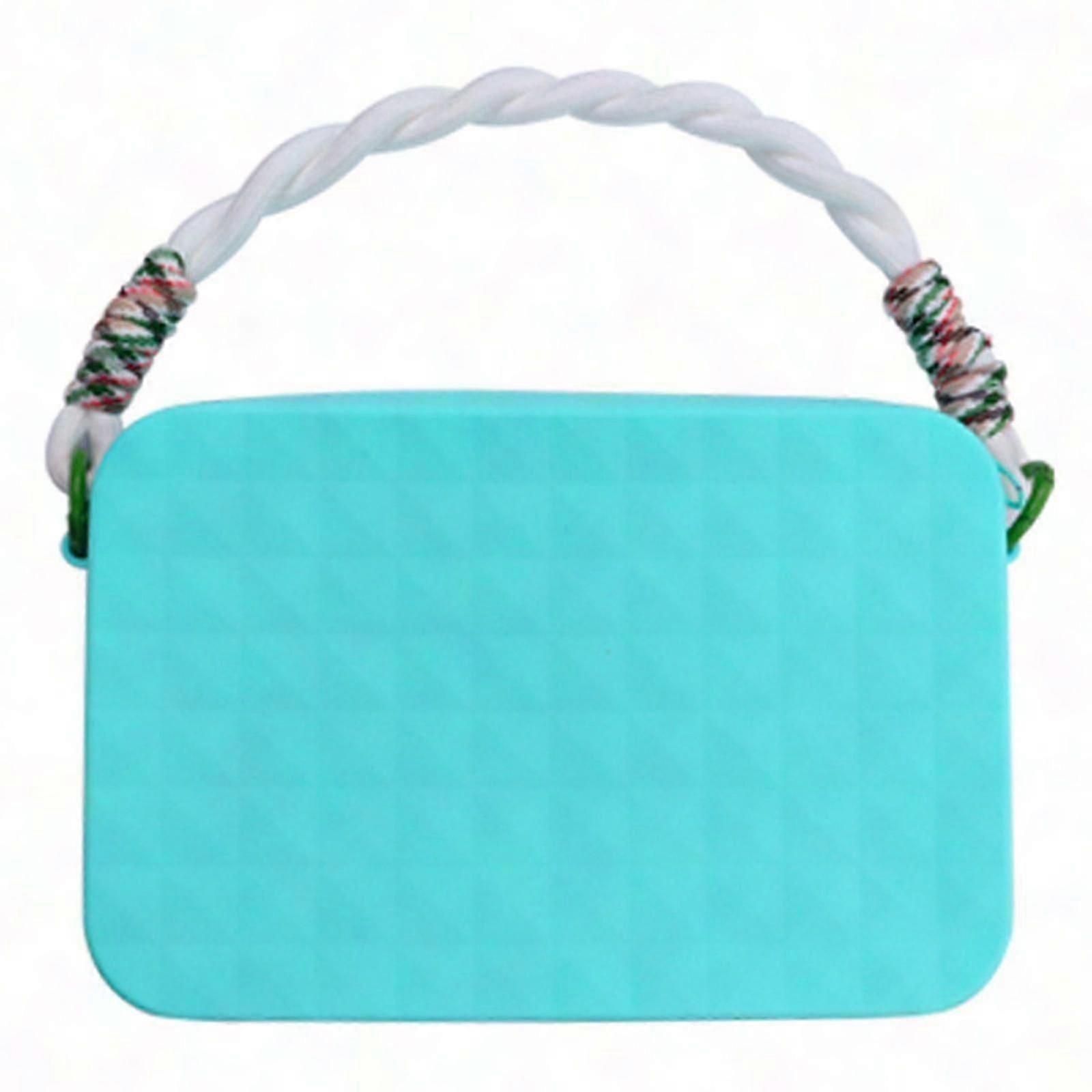 Multipurpose Silicone Storage Bag with Zipper and Strap for Beach Essentials, Soft Case for Phones and Small Items