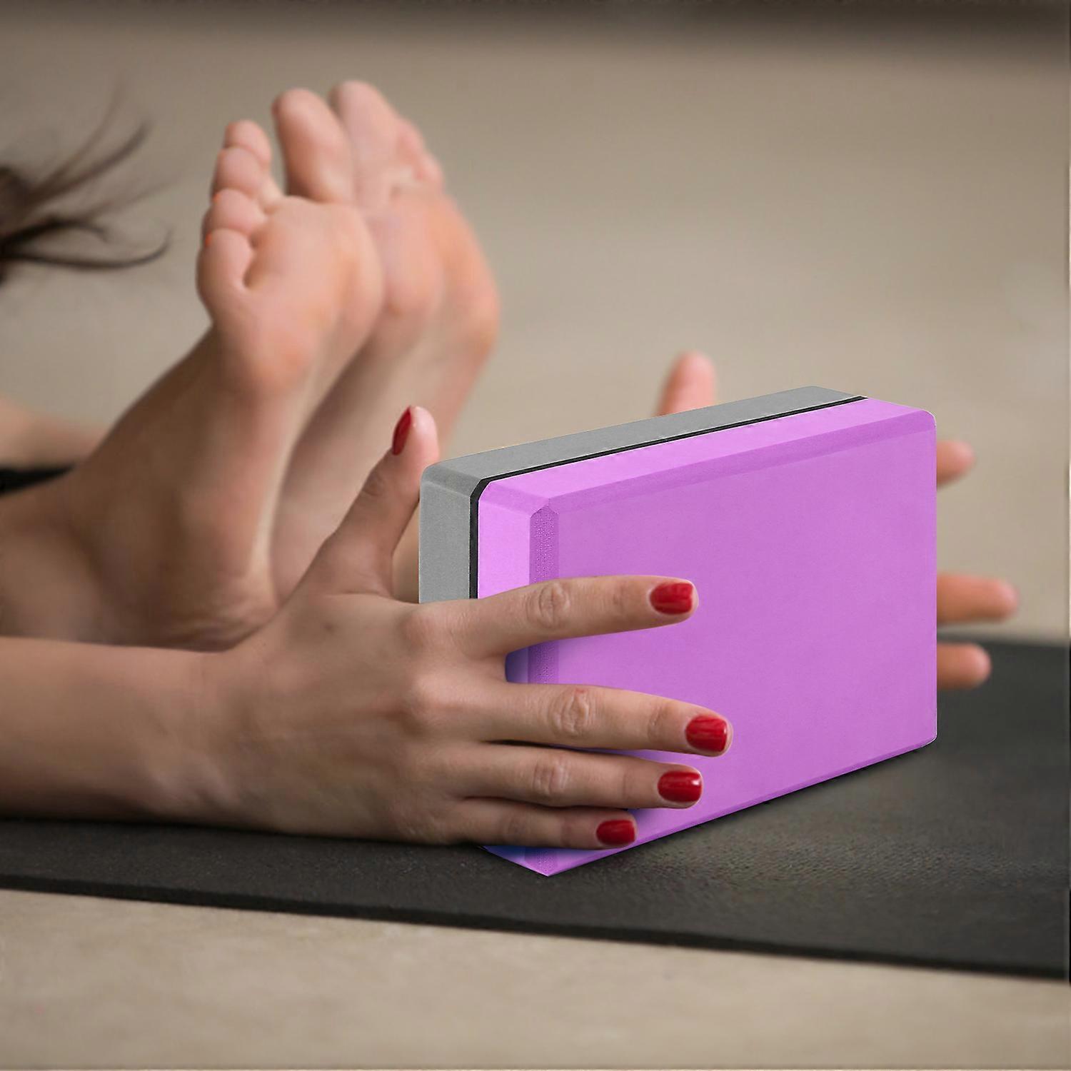 Lixada 2 Pack Yoga Blocks with Yoga Strap EVA Foam Exercise Yoga Blocks Bricks Set for Stretch Flexibility Alignment