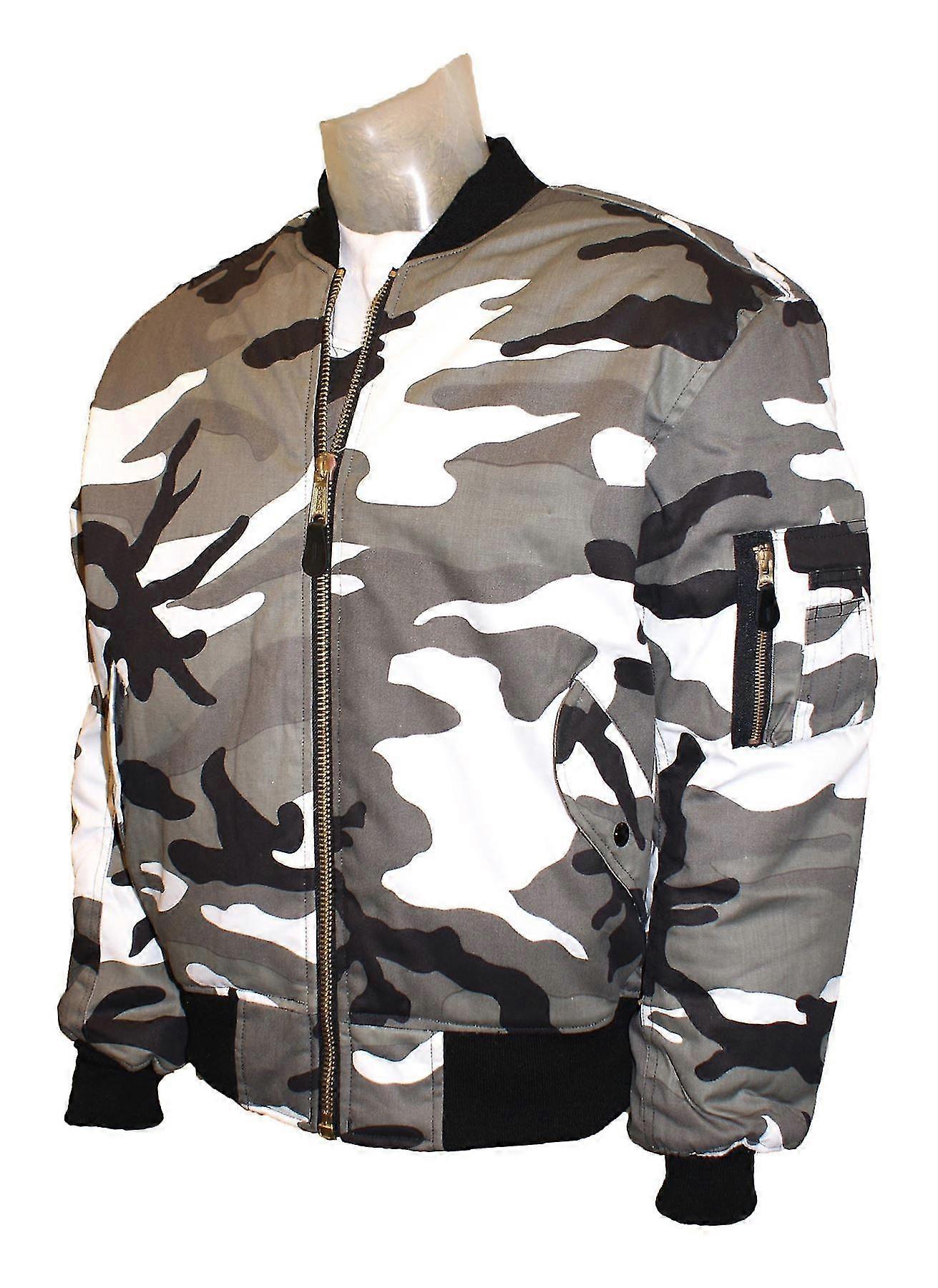 Ma1 Flight Bomber Army Us Airforce Jacket XX-Small Urban Camo