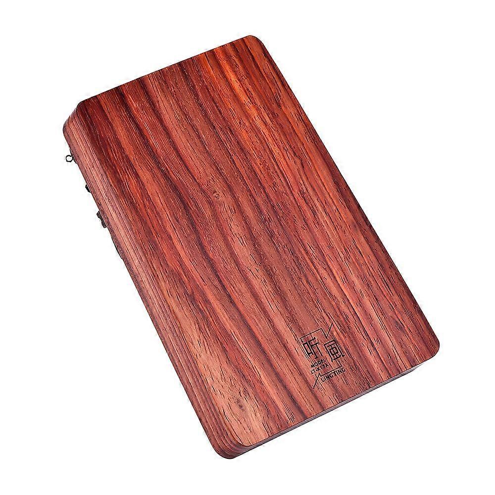 LINGTING K17A 17-key Portable Thumb Piano  Mbira Sanza Padauk Matetial with Storage Bag Carry Case Music Book Stickers Tuning Hammer Pickup Accompanim