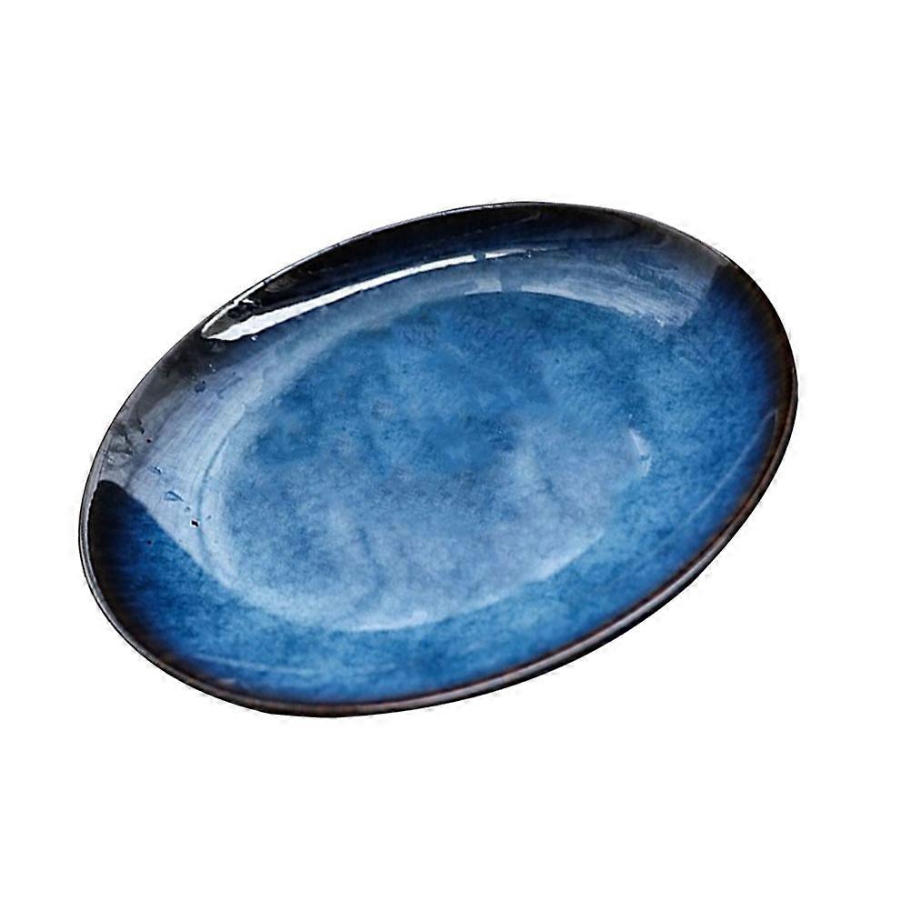 Here's a polished product title and description based on your input:
 
**Product Title:** 
**1pc Ceramic Steak Plate with Elegant Serving Tray –