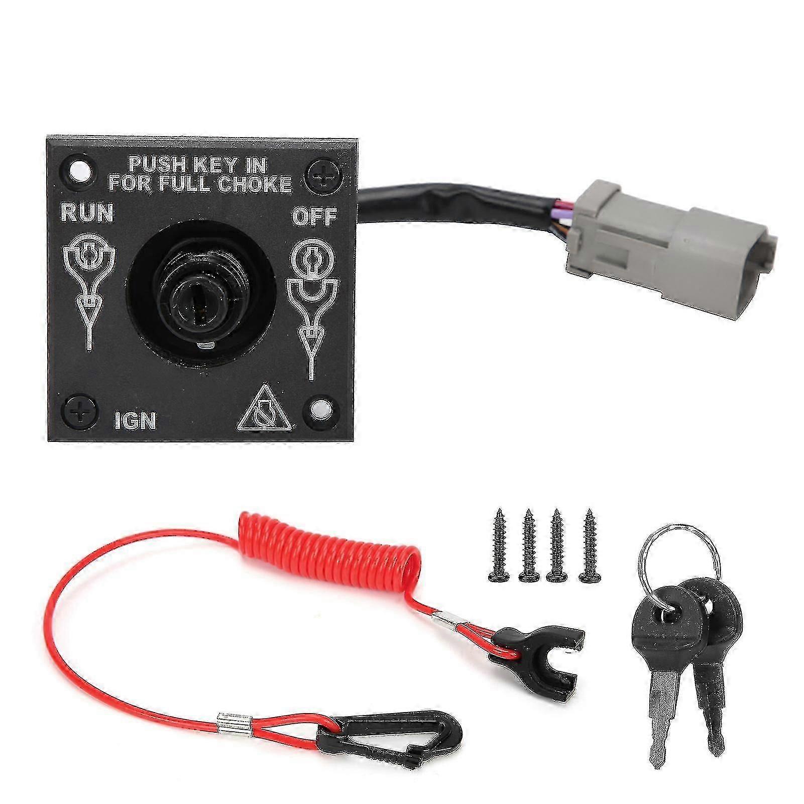 Johnson BRP Evinrude Outboard Ignition Cut-Off Switch with Key 176408