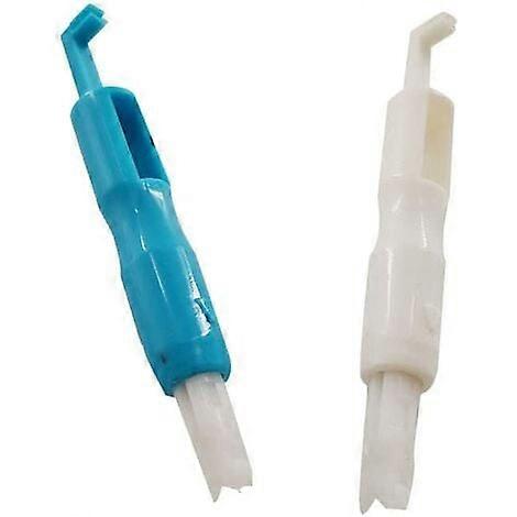 Sewing Needle Threader,Sewing Needle Inserter,Automatic Threader,Sewing Tools 2pc Automatic Needle Threading Tool for Sewing Machine