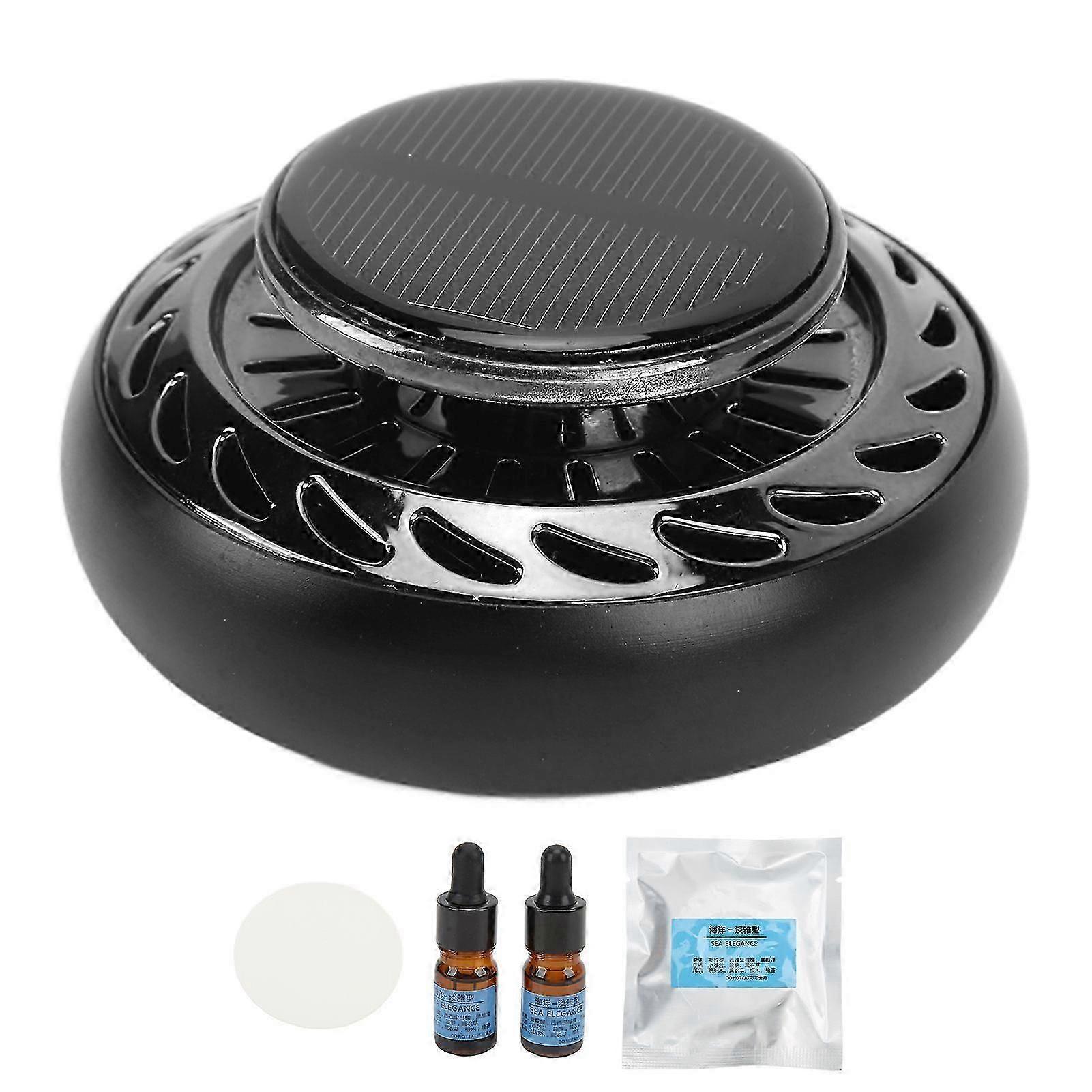 solar car air freshener rotating aromatherapy diffuser for interior decoration hr
