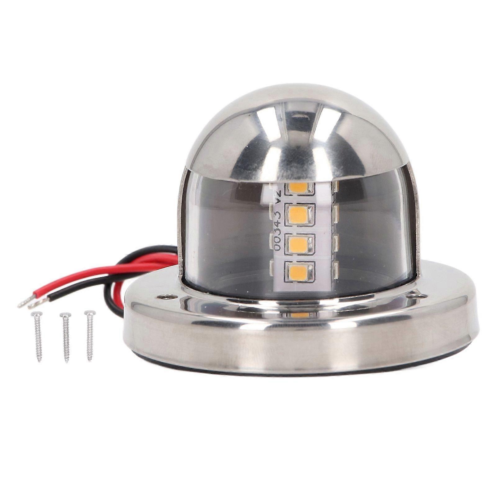 12V DC Boat Anchor Lights 135 White LED Navigation Stern Light IP66 Proof 2nm Visibility for Marine Yachts Pontoon