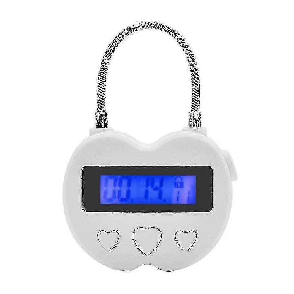 Smart Time Lock: LCD Display Electronic Timer Padlock with Waterproof USB Rechargeable Multifunctional Temporary Timer for Various Uses
