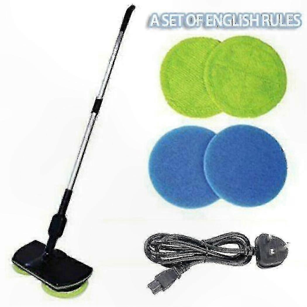 Cordless 2-in-1 Floor Cleaner with Scrubber and Polisher for Fast Drying Rechargeable Electric Mop Set
