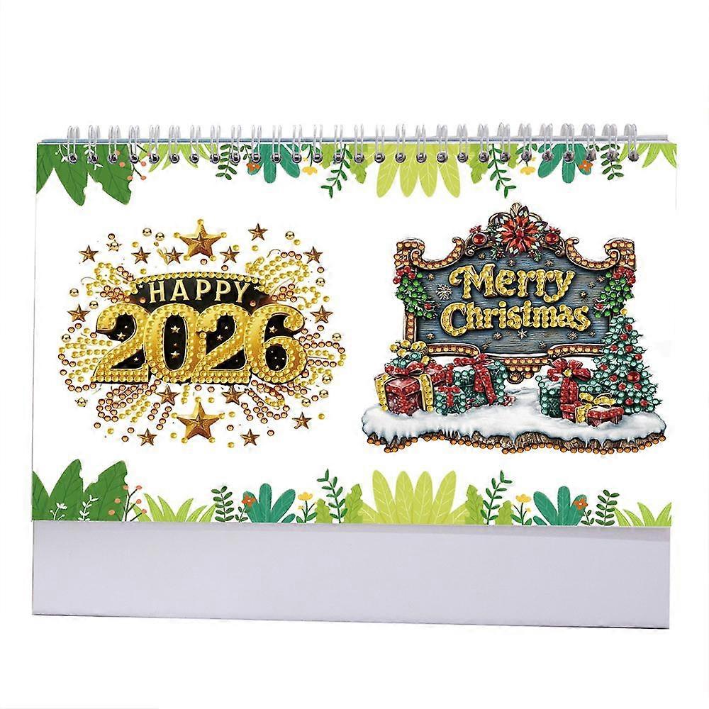 2026 Calendar Diy Diamond Painting Art Kit With Irregular Shaped Diamonds