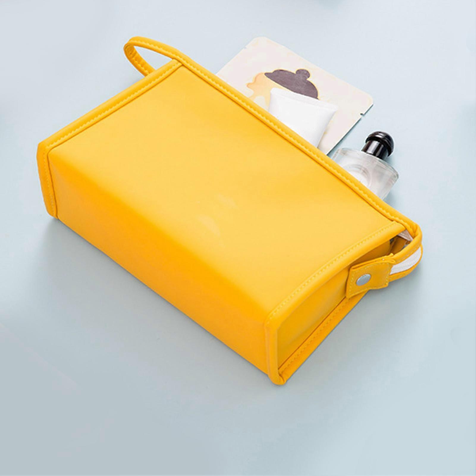 Candy Color PU Leather Makeup Bag Multifunctional Cosmetic Pouch