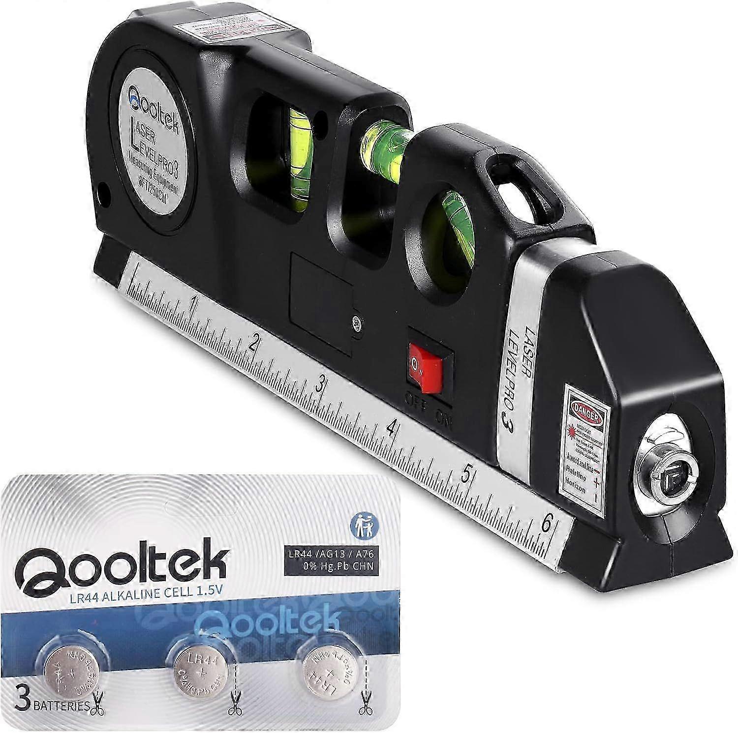 Laser Level Multi Tool, Multipurpose Cross Line Laser leveler Kit Tools with