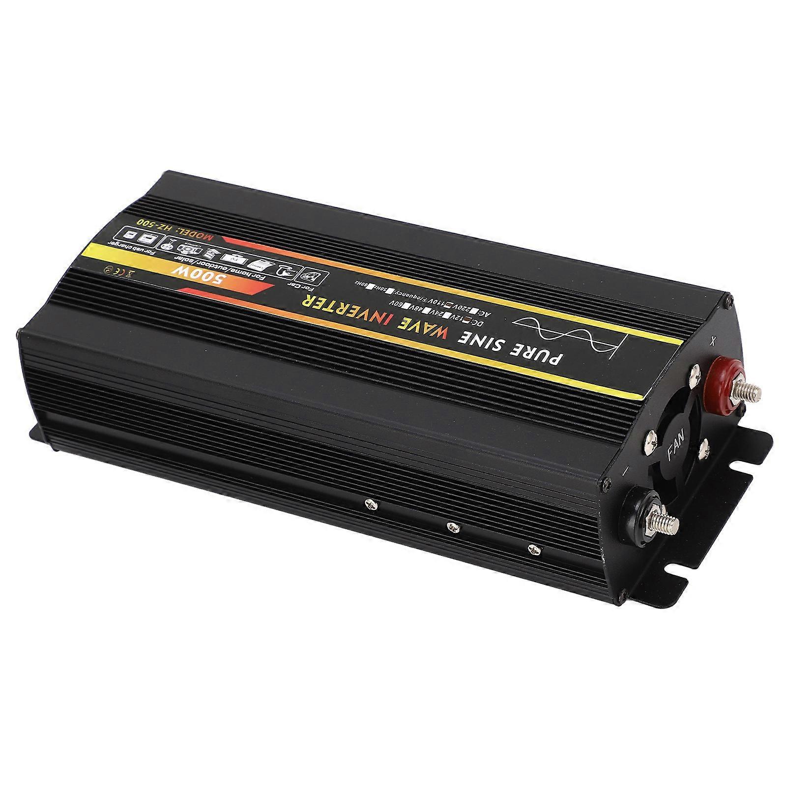 500W Pure Sine Wave Power Inverter DC 12V to AC 110V LED Display