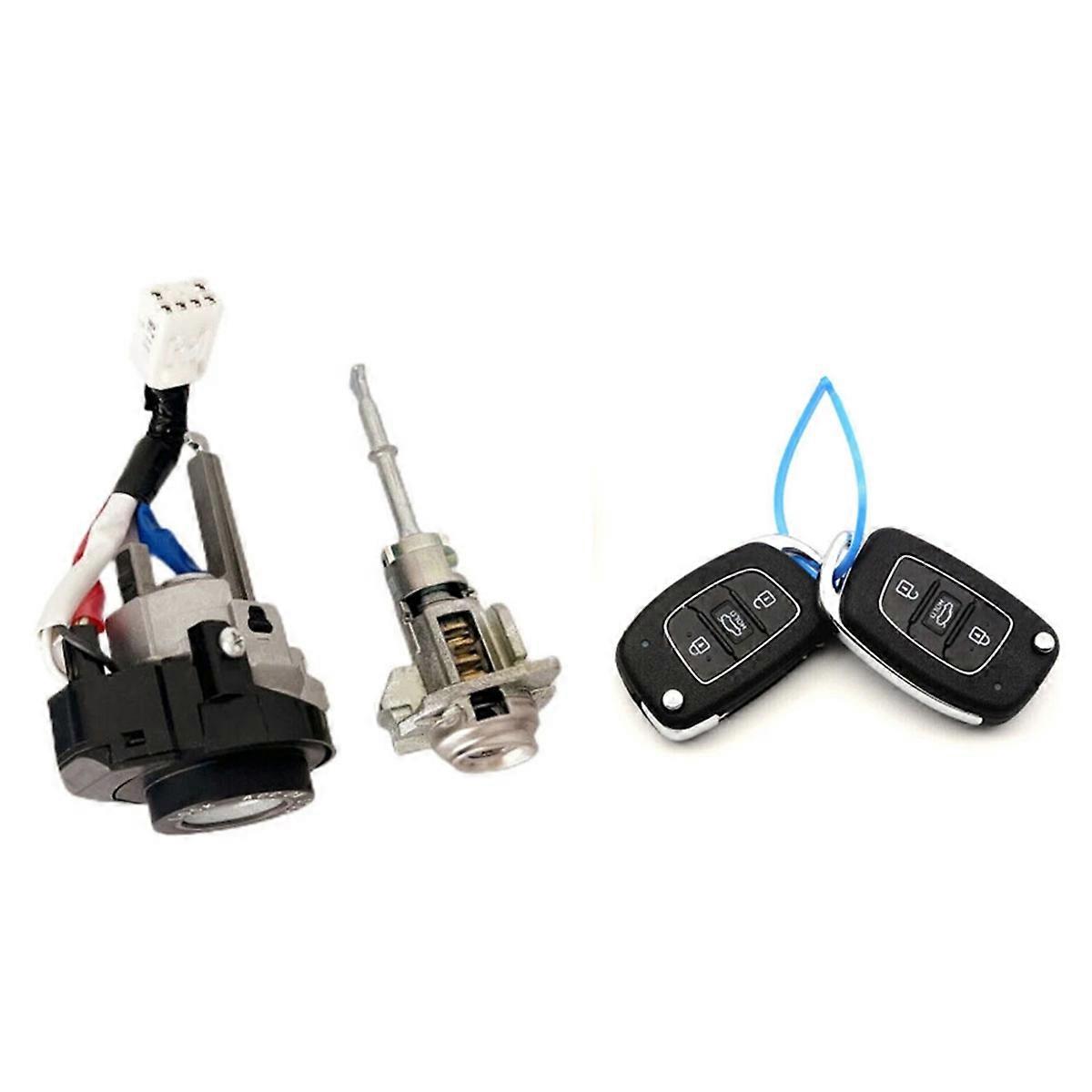 81905F0500 Car Door Lock Cylinder Key Ignition Set for 2015-2020 Cylinder Ignition Switch Lock