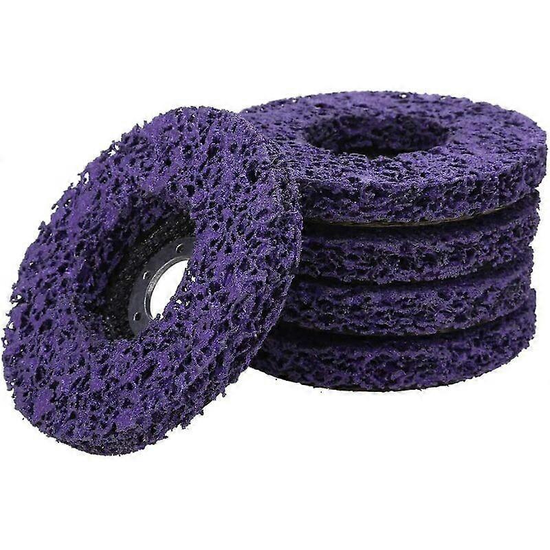 5PCS Poly Strip Disc Wheel Paint Rust Removal Clean for Angle Grinder 100mm
