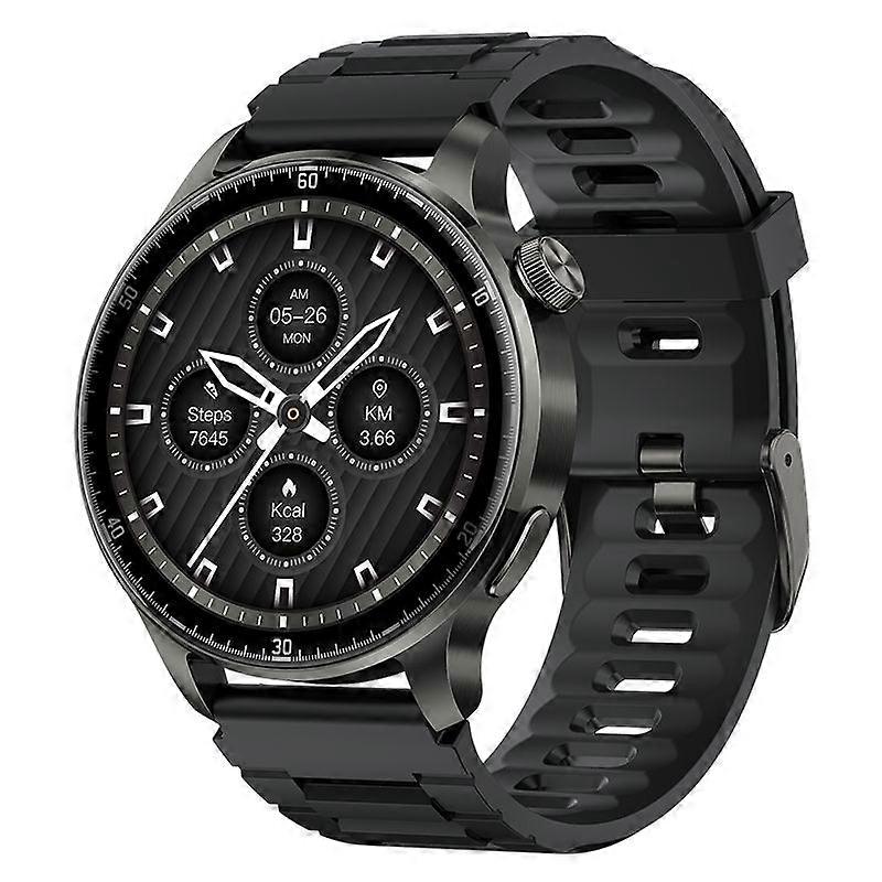 Smartwatch L7 GPS Compass Bluetooth Calling Metallic Finish(Black)