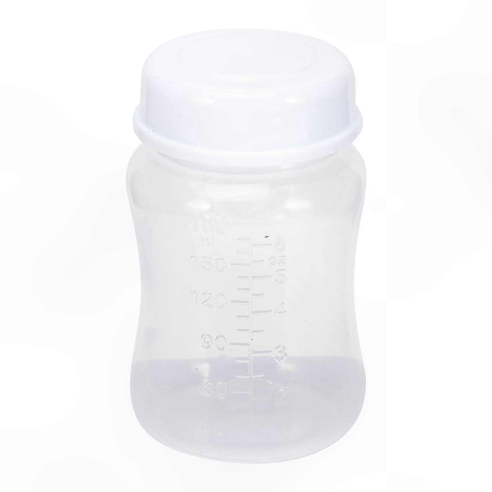 4-Pack BPA-Free Wide Neck Storage Bottles for Breastmilk, Juice, and Freezer Use Leak-Proof Design for Versatile Food Storage Solutions