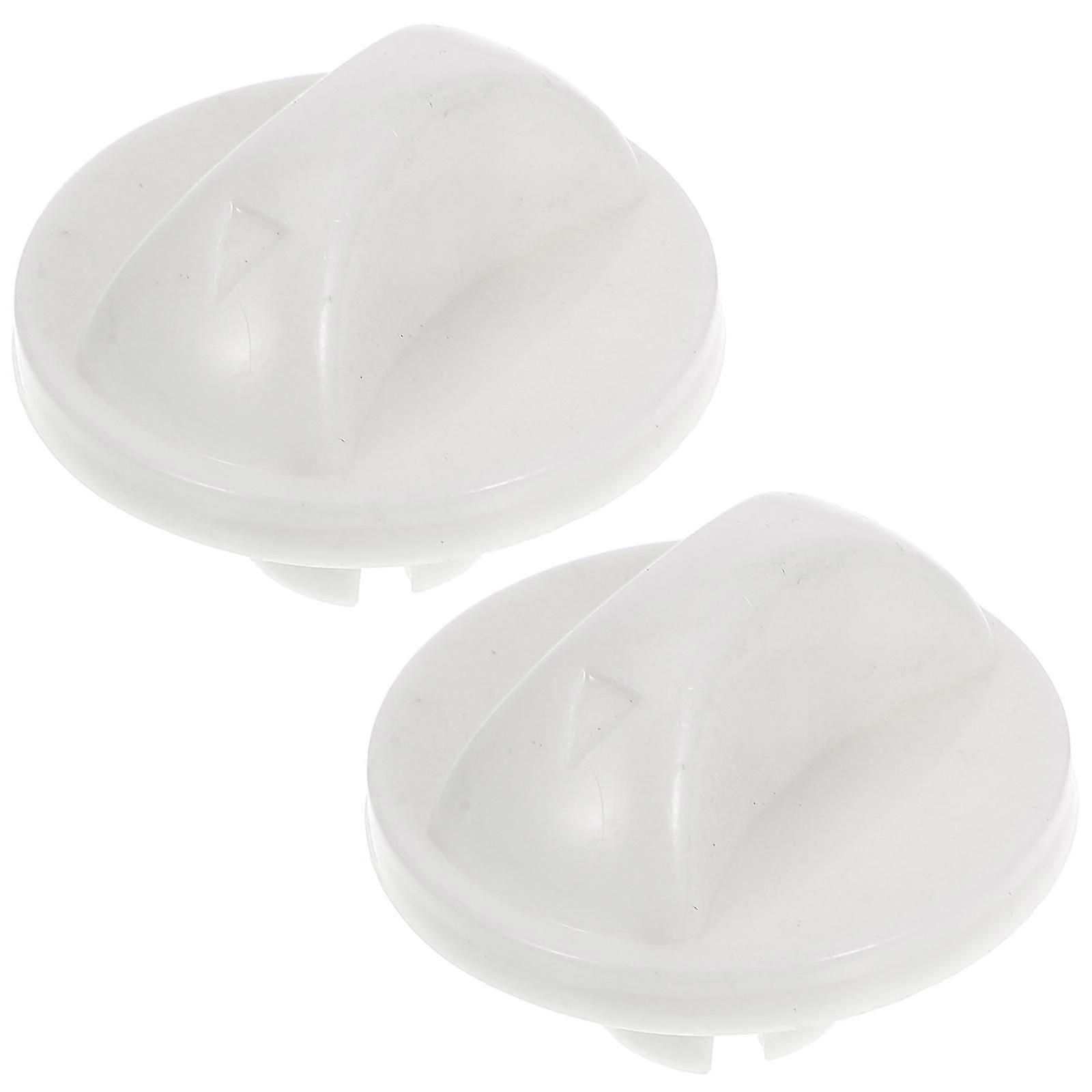 Timer Knob Replacement Electric Fan Control Knob White Color 3.30X3.30X2.50cm 2Pcs