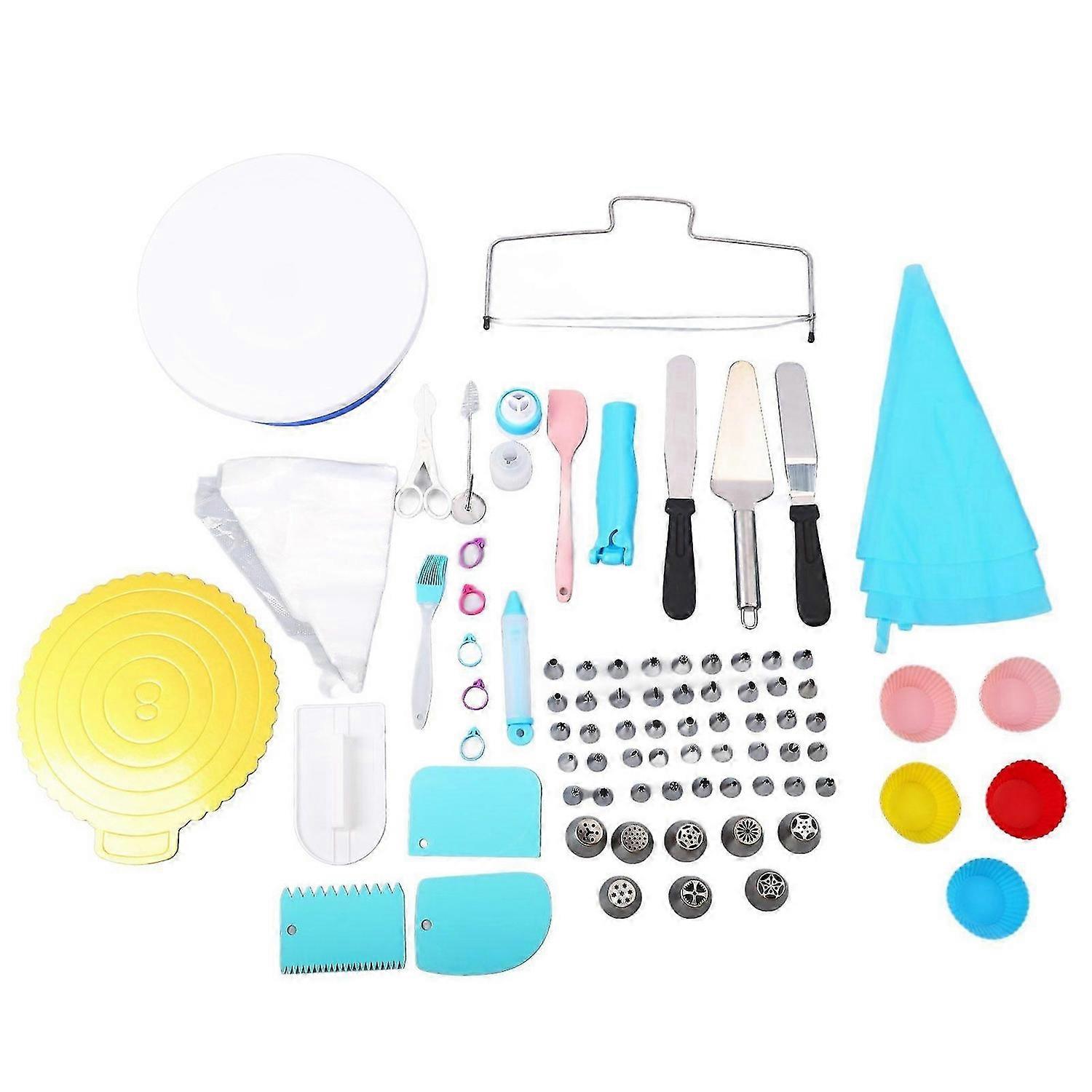 2025 Latest Model 140pcs Cake Decorating Supplies Kit with 48 Icing Tips Cake