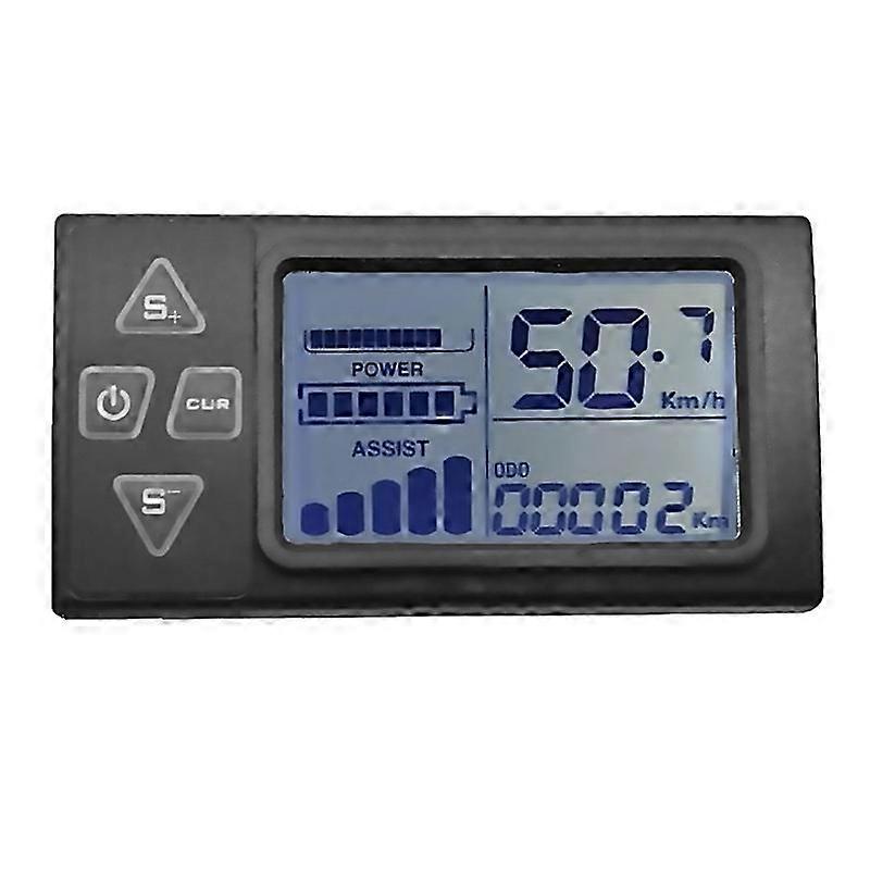 For 24v36v48v S861 Lcd Ebike Display Dashboard For Electric Bike Bldc Controller Control Panel5pin