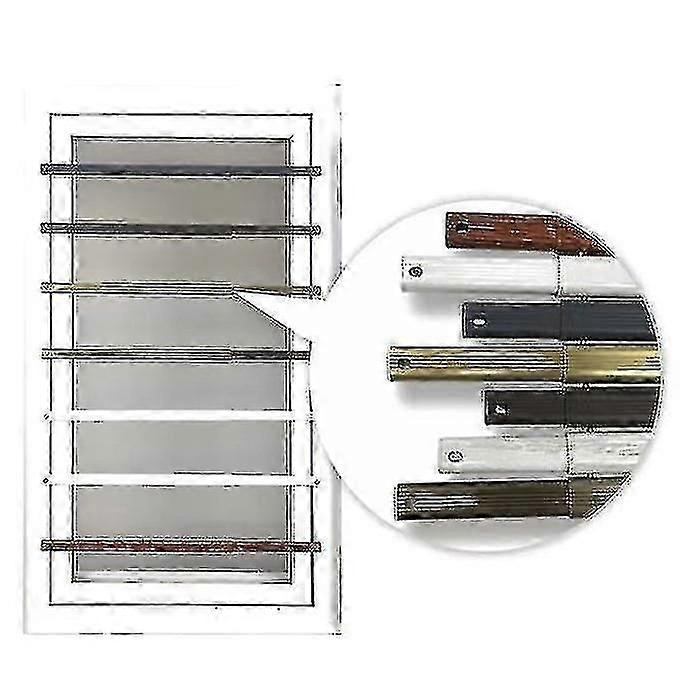 Retractable Window Security Bars, Adjustable Metal Grille Guard for Child Safety and Home Protection