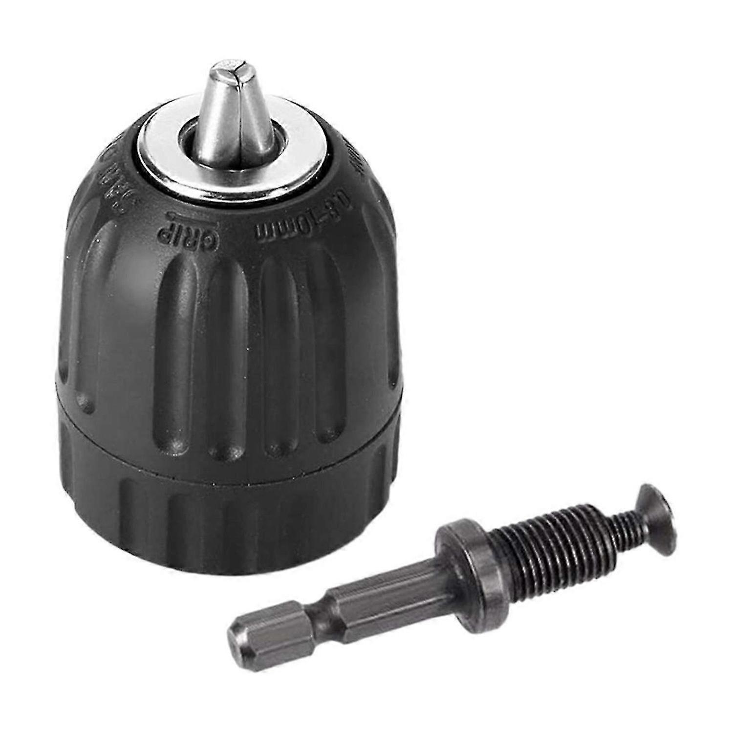 2 Pieces of Hand-Tight Chuck Set 10mm with Adapter Hardware Tools