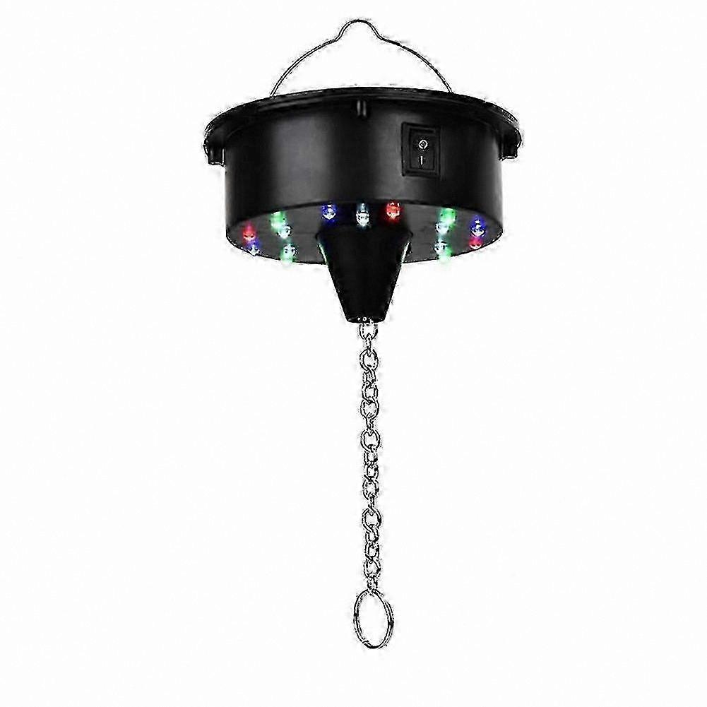 LED Disco Ball Rotator with Remote, 18 Lights for 12-24 Inch Mirror Balls (Ball Not Included)