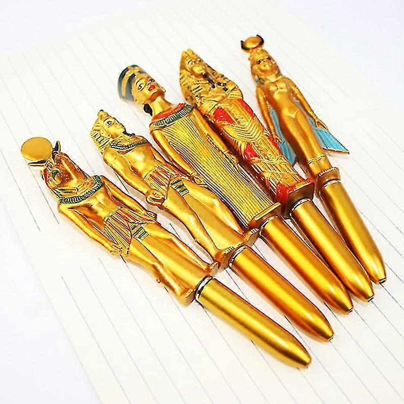 Egyptian Pharaoh Blue Ink Ballpoint Pen Hot Stamping Mummy Writing Ballpoint Pen