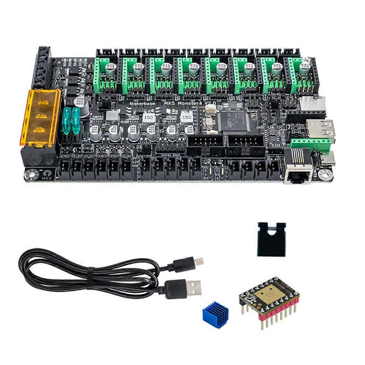 For MKS Monster8 V2 32Bit Control Board with 8 TMC2209 Driver for 3D Printer VS Spider Octopus