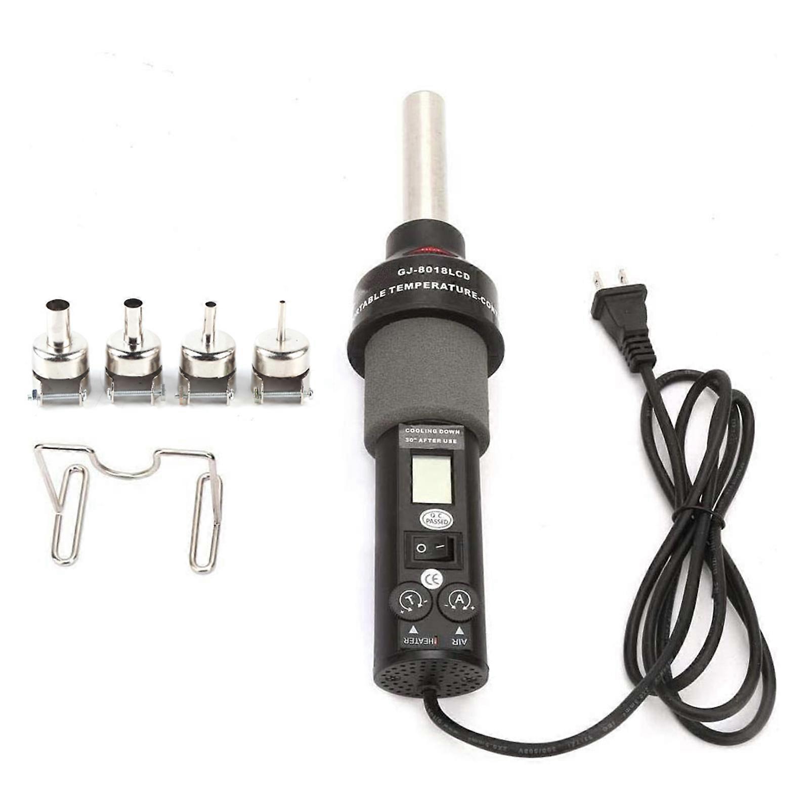 Pistolet à air chaud électronique réglable LCD 450 W pour dessouder les circuits intégrés CMS BGA