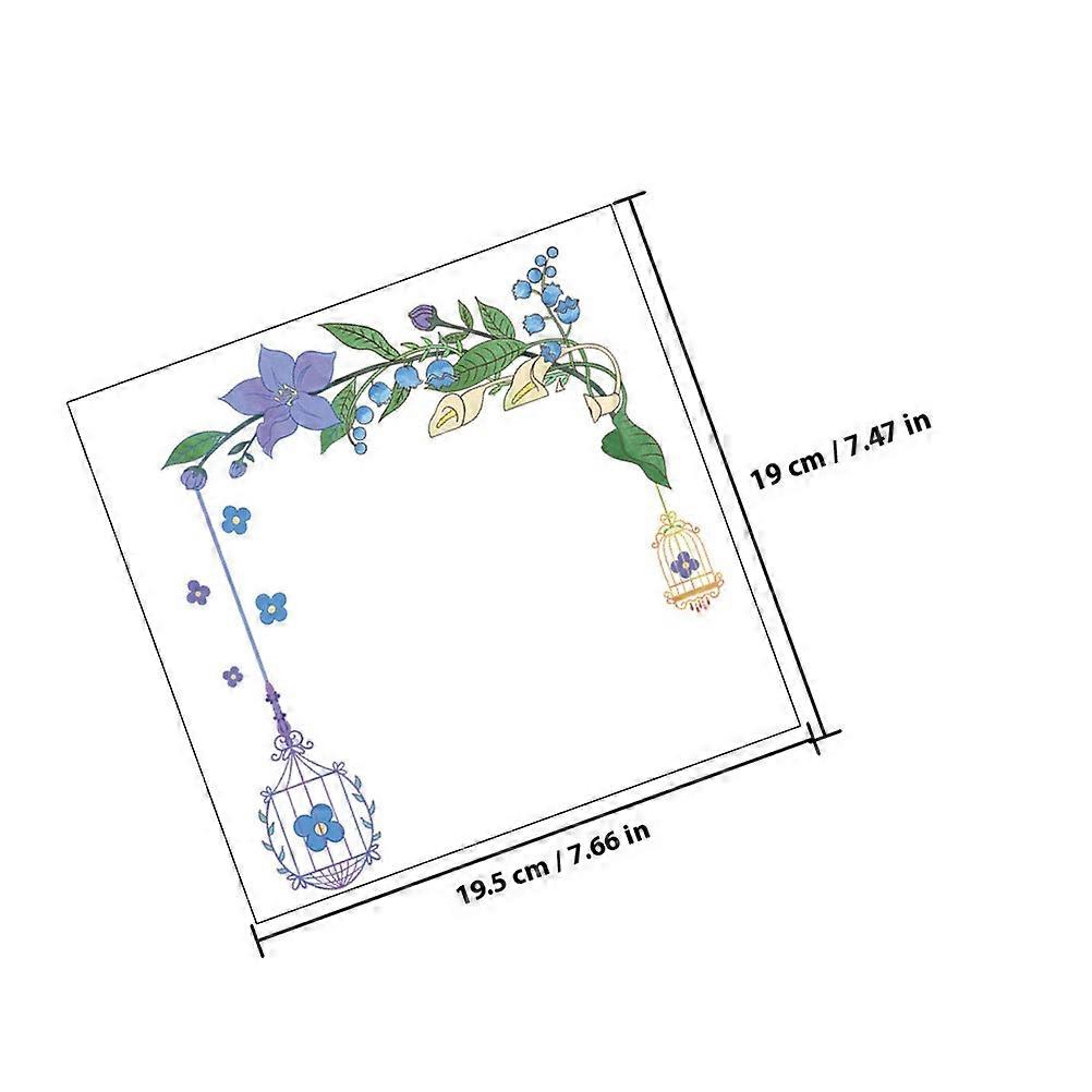 Protective Decals Protective Brunch and Bird Pattern Covers for Wall Switch in Classroom Blue Pvc 5Set