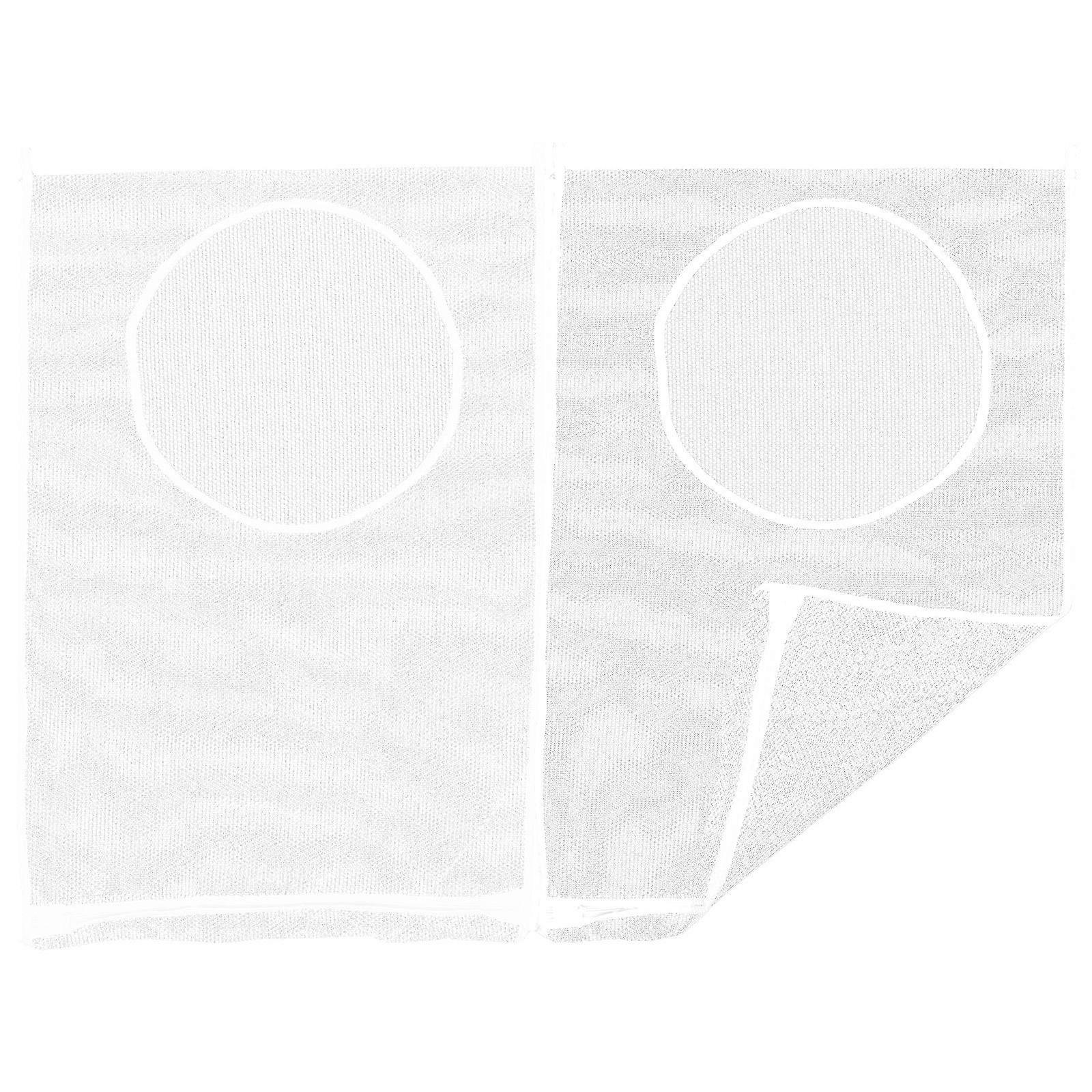 White Mesh Laundry Bag Underwear Laundry Hamper for Kitchen 2Pcs