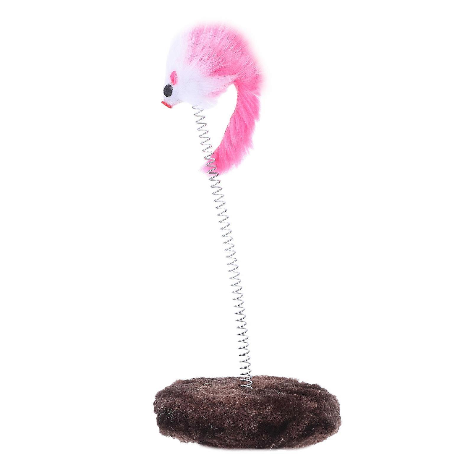 Cat Toy Mouse Teaser for Engaging Play 2Pcs Plush Spring Stick