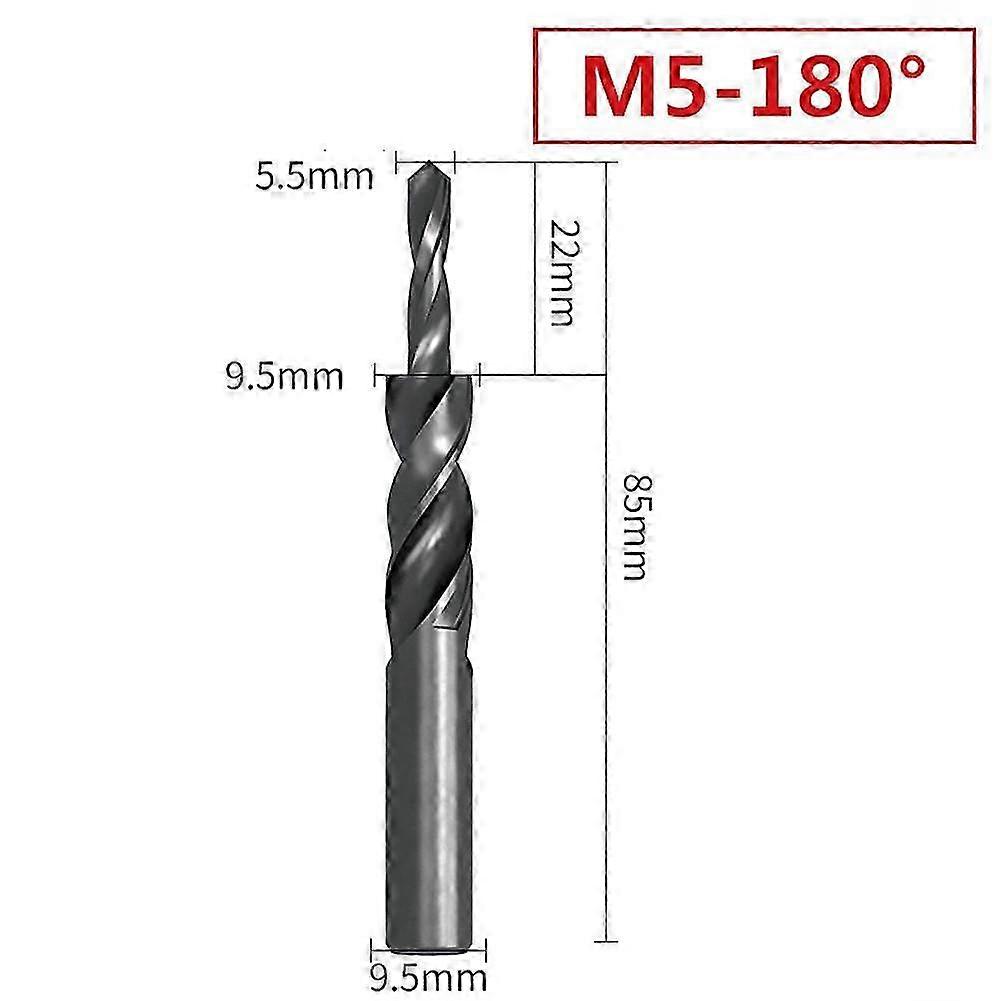 90/180 Degree HSS Counterbore Spiral Step Drill Bit for Metal Drilling - New & Well-Made