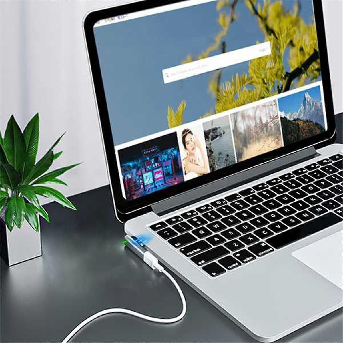 Magnetic USB C Adapter Type C to 2 Connector for Air