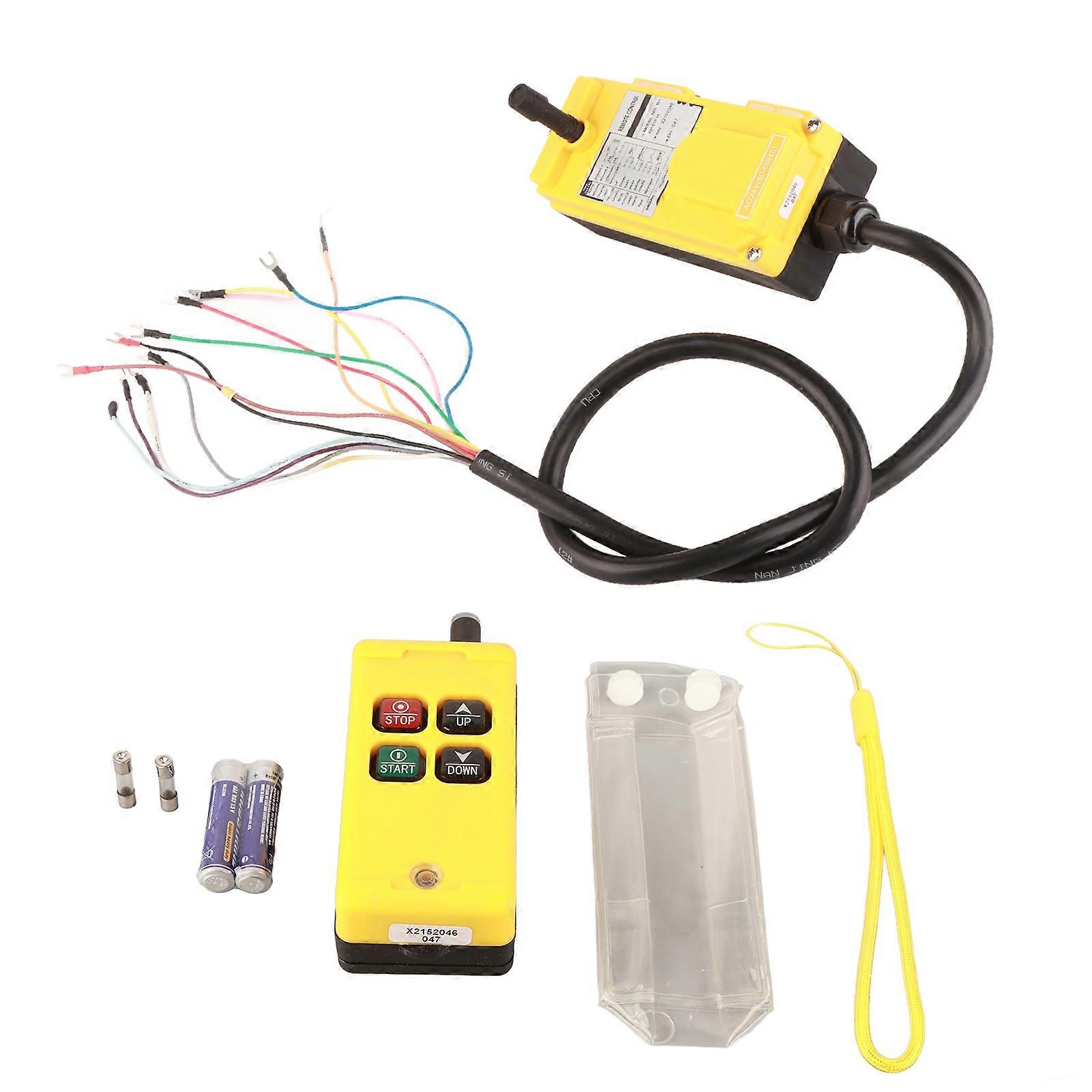 Crane chain hoist push button switch, 4 button lifting remote control