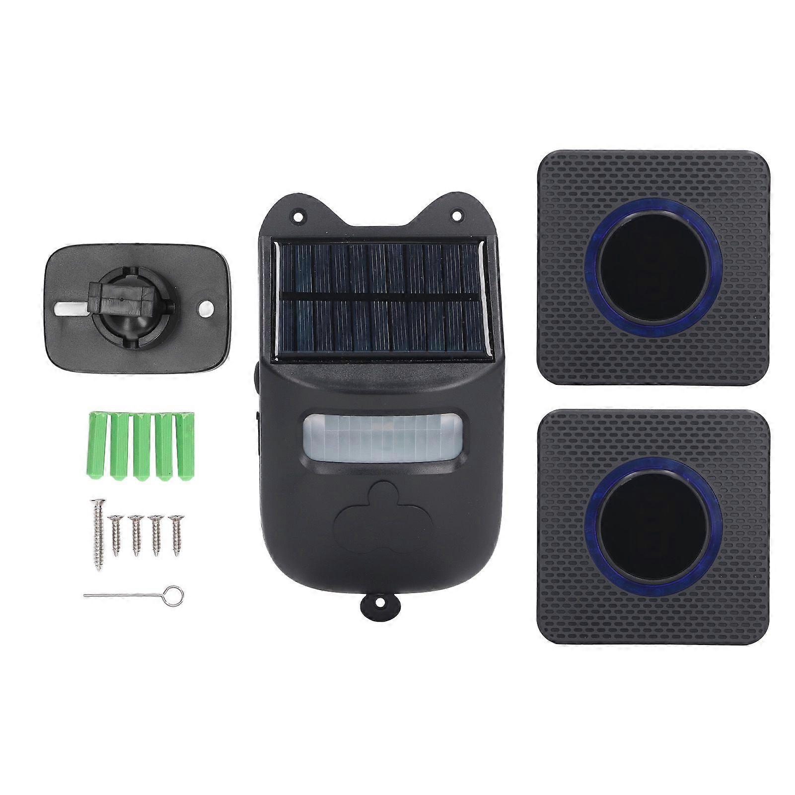 Driveway Alarm Solar Infrared Intelligent Induction IP65 Waterproof Welcome Doorbell Alarm 110240V