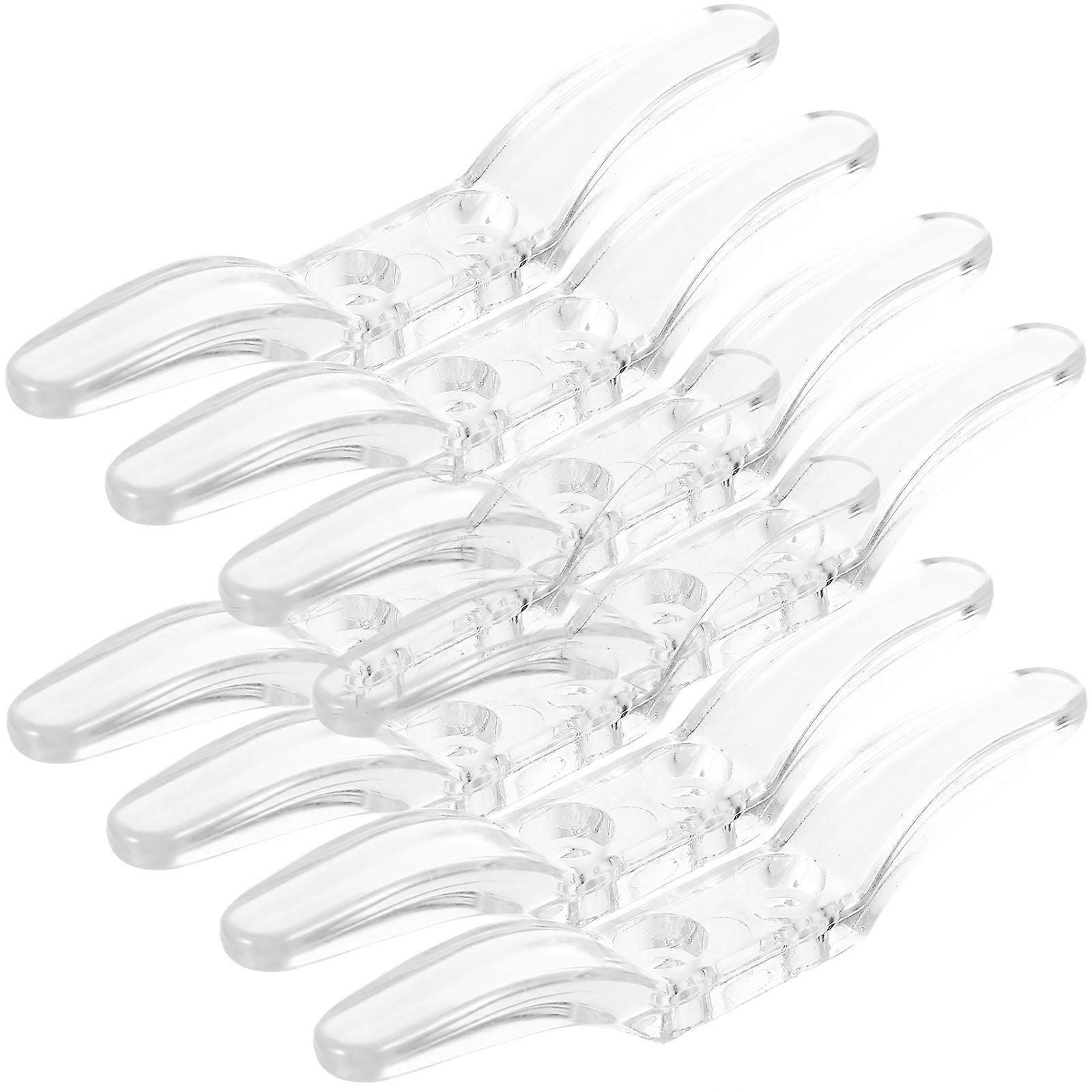 Window Cord Cleat Transparent Curtain Roller Cord Holders for Blinds 32Pcs
